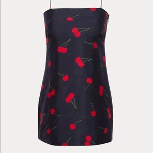 Realisation Par Navy and Red Cherry Mini Dress